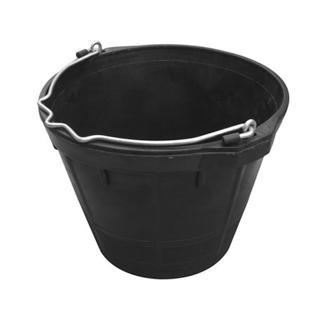 MR 10QT BLK Rubb Bucket